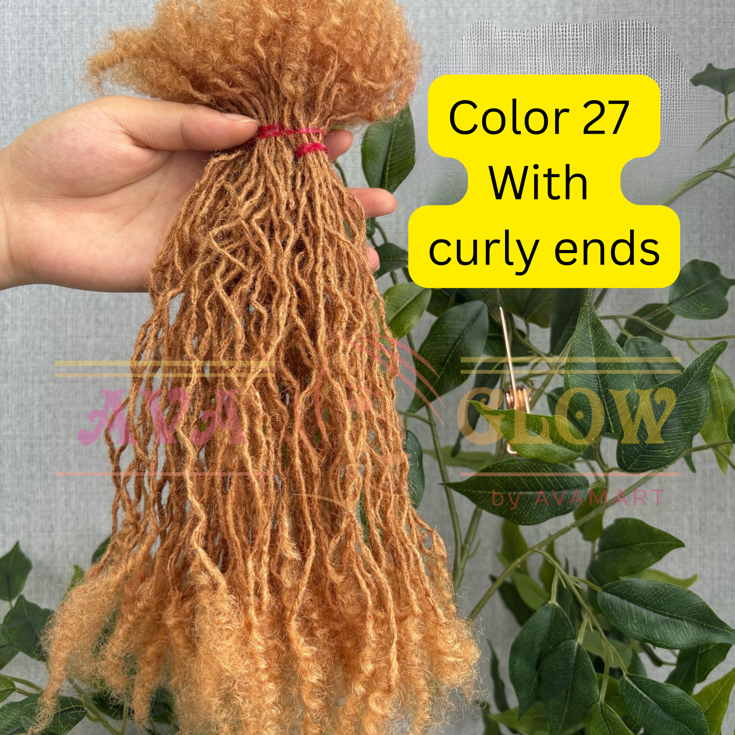 0.1cm Color 27, 30, 33, 99J, 613, Salt & Pepper Curly Ends Microlocs / Sisterlocs Extensions, Interlocked Locs Extensions, 20 locs per bundle, 0.1cm