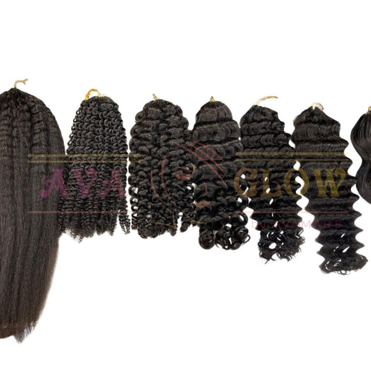 Crochet Human Hair Bundles for Braiding, Curly hair, Deep wave, Pixie Curly, Burmese, Kinki Curly hair extensions 100g 12 to 30 inches