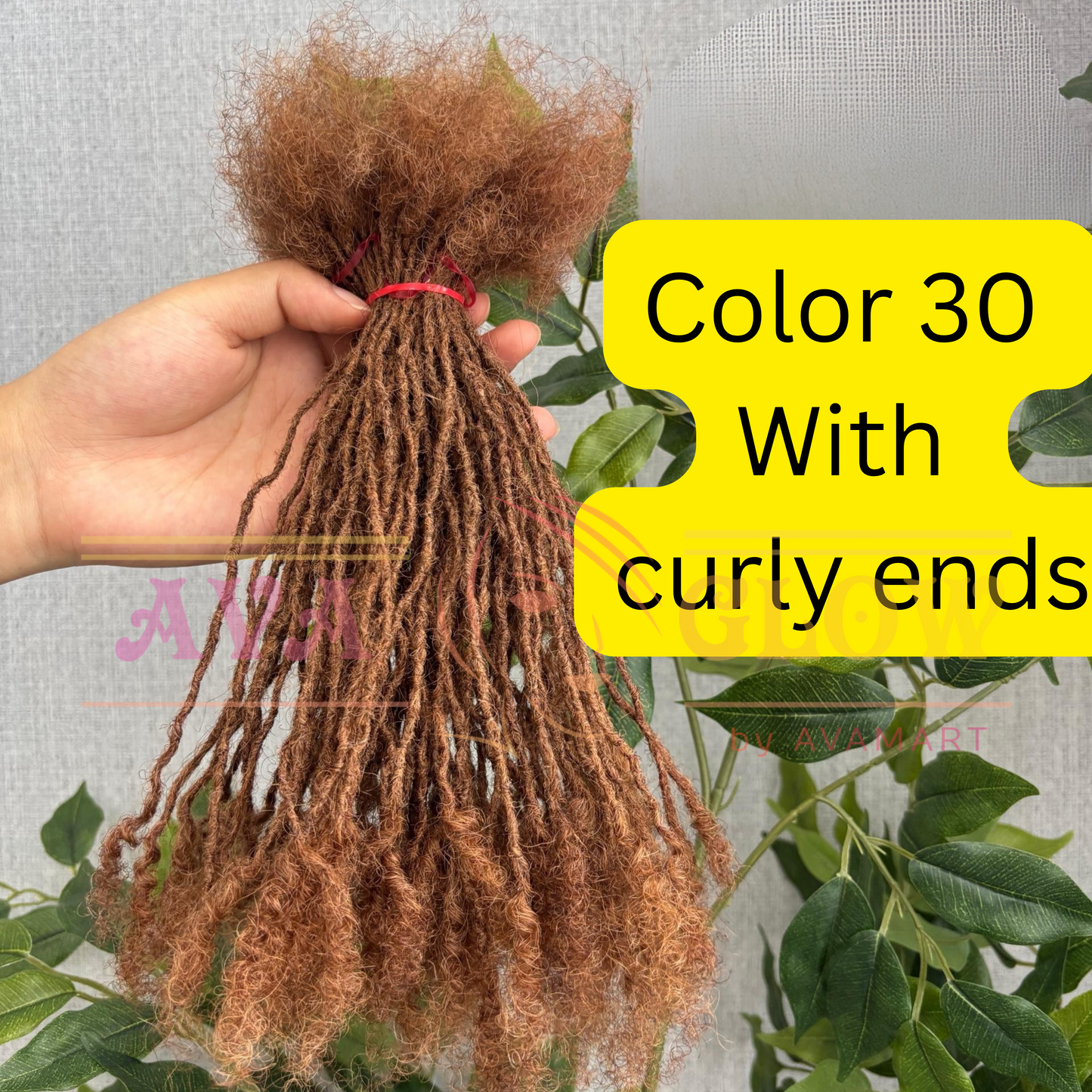 0.1cm Color 27, 30, 33, 99J, 613, Salt & Pepper Curly Ends Microlocs / Sisterlocs Extensions, Interlocked Locs Extensions, 20 locs per bundle, 0.1cm