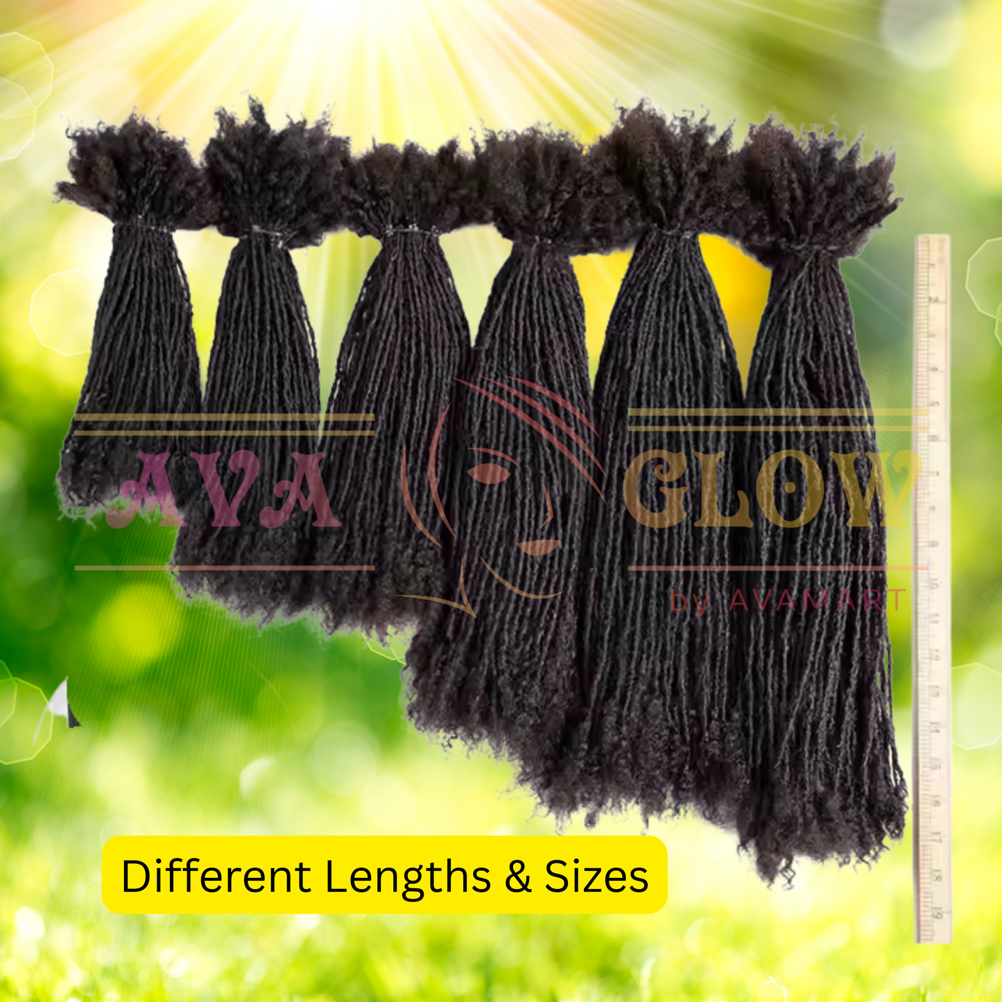 0.1cm Locs Extensions for Microlocs Sisterlocs Human Hair Locs Closed ends Natural Black Color