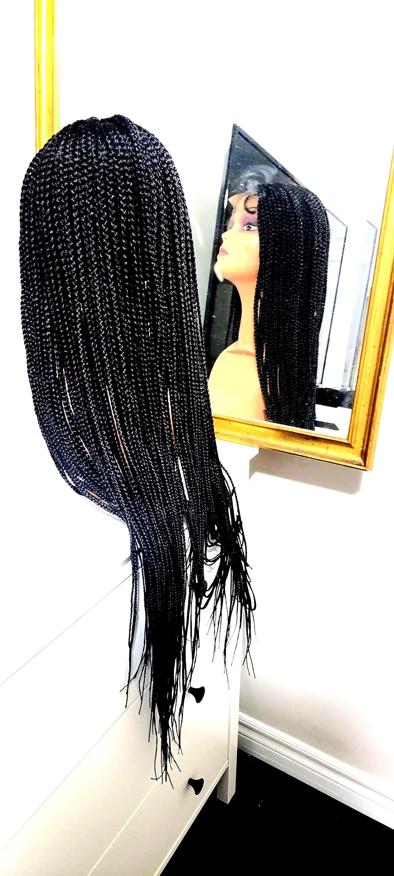 Full Lace Braided Wig: Kanekalon Synthetic Hair, 30 Inch