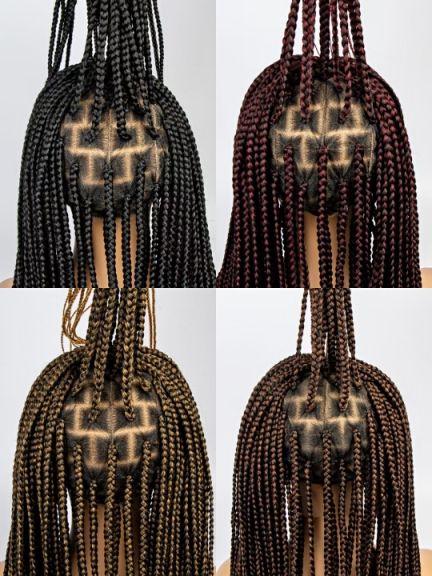 Full Lace Braided Wig: Kanekalon Synthetic Hair, 30 Inch