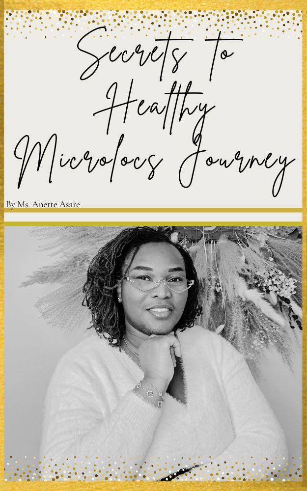 Microlocs Journey Guide: Healthy Hair, Maintenance Tips Ebook Digital Download