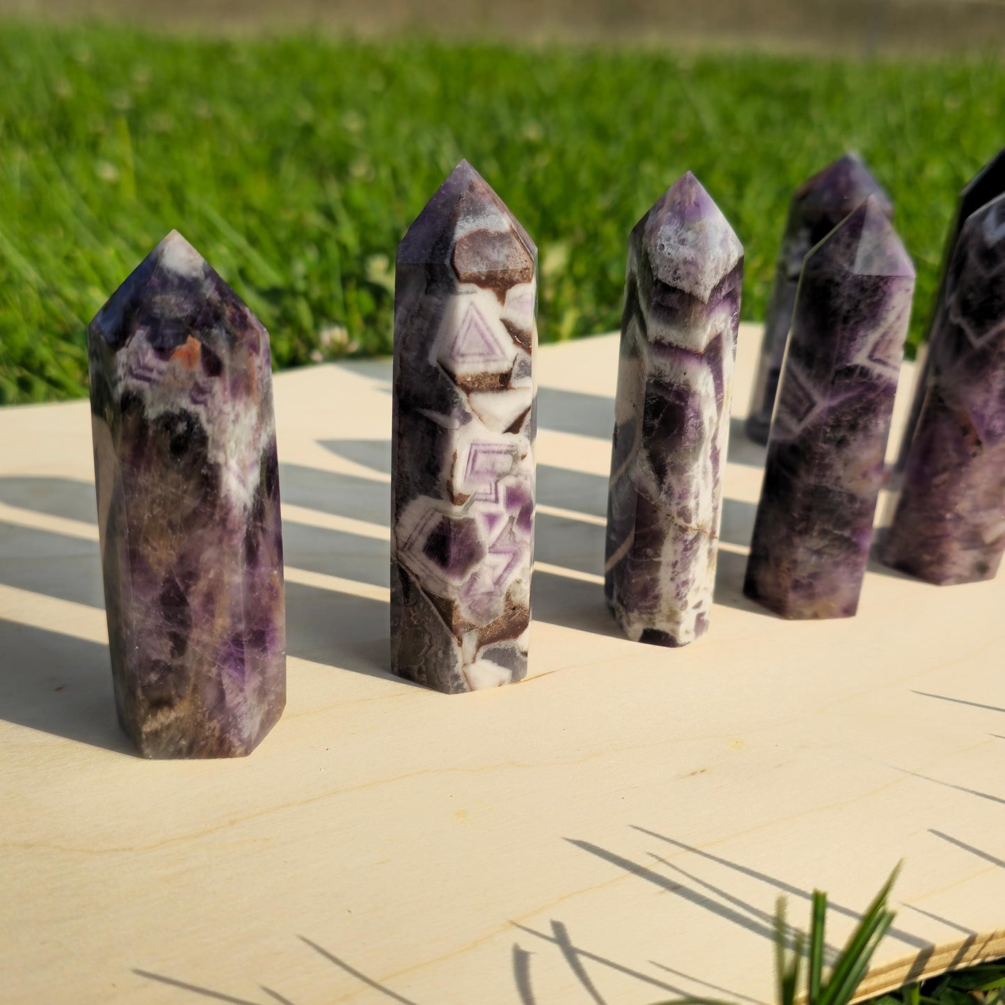 Amethyst Tower Crystal Point: February Birthstone, Natural Purple Stone (60g-100g