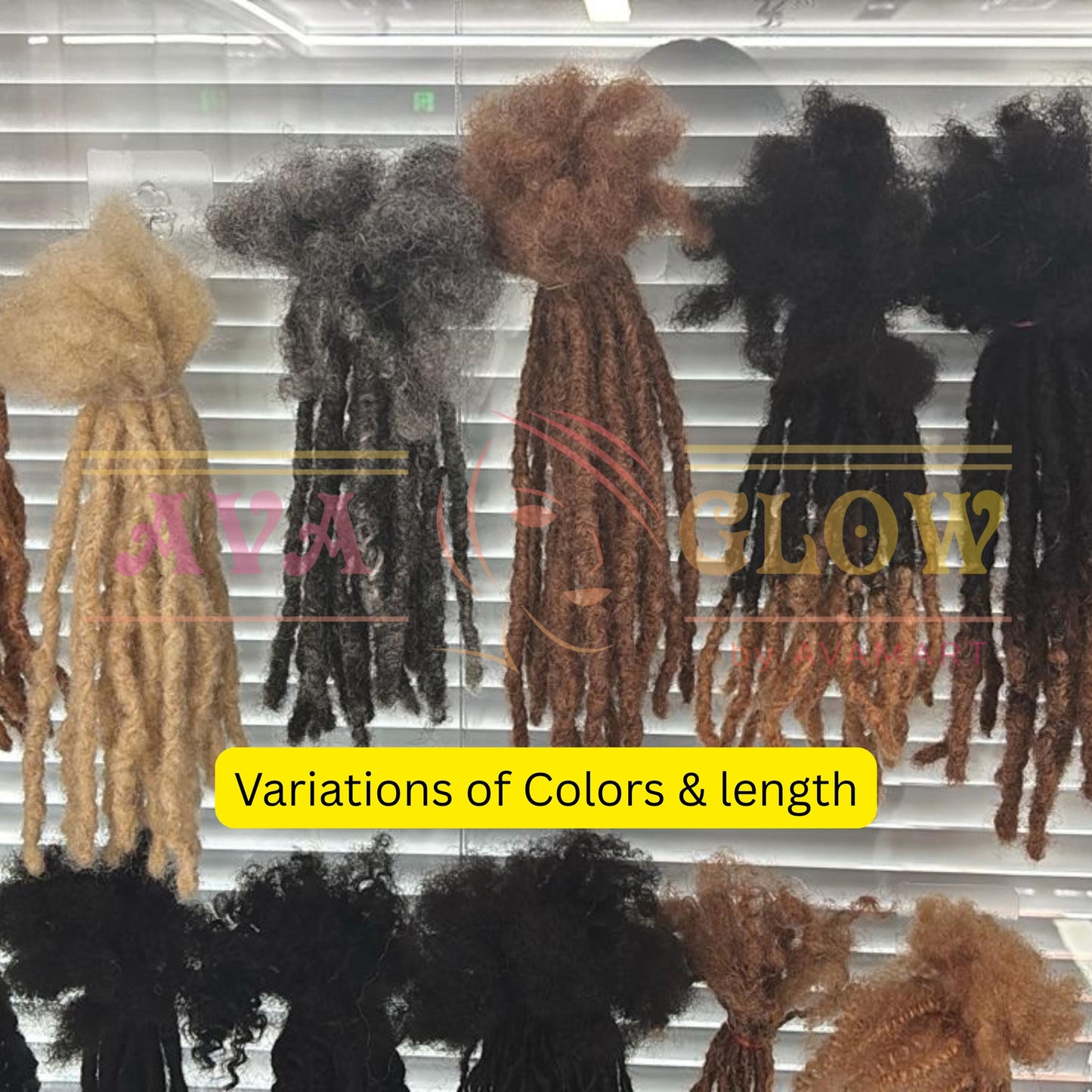 Human Hair Microlocs Extensions: Sisterlocs, Interlocked Locs - Color 27/30/33/99J/613/Salt & Pepper, 0.6cm, 0.8cm,1.0cm