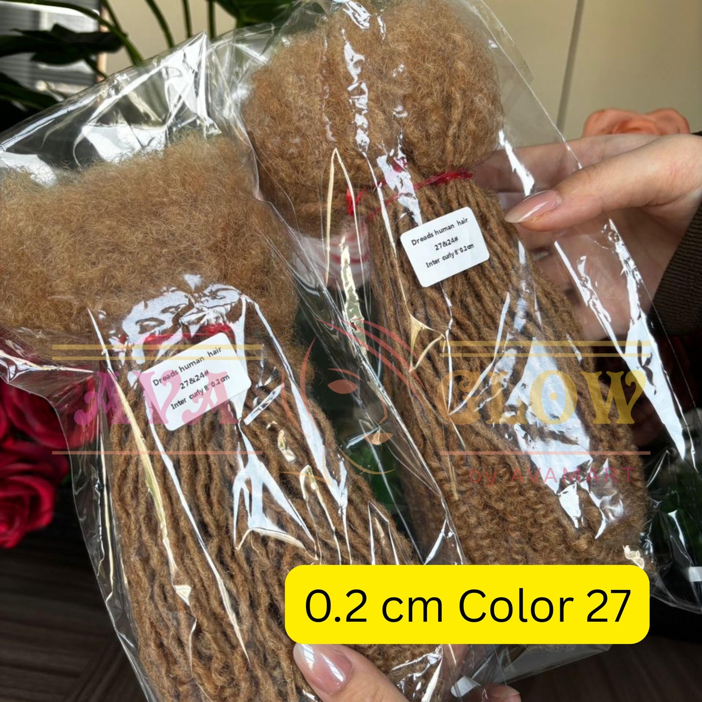 Color 27, 30, 33, 99J, 613, Salt & Pepper Microlocs / Sisterlocs Extensions, Interlocked Locs Extensions, 20 pieces per bundle, 0.1cm, 0.2cm