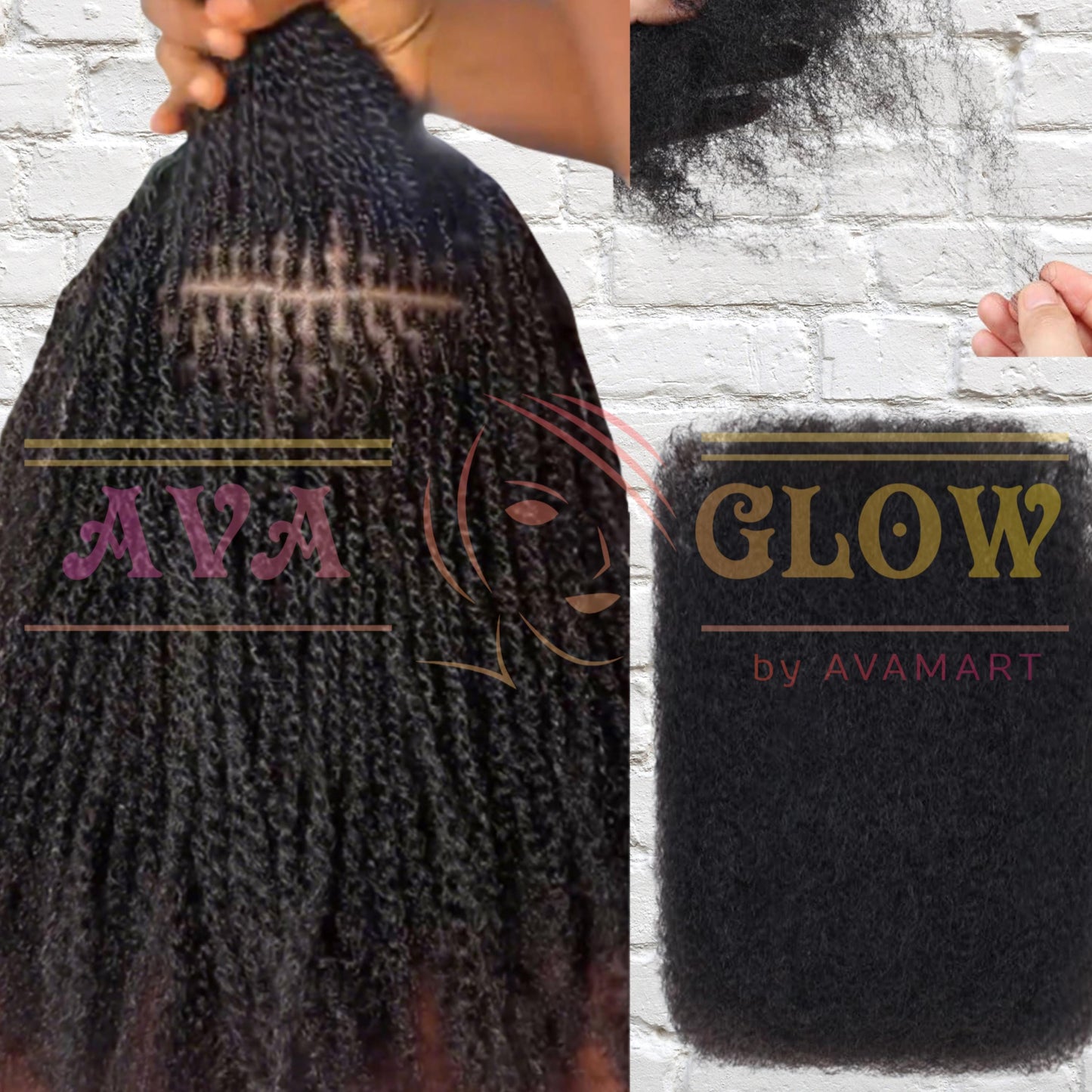 Afro Kinki Human Hair Bulk: Microlocs, Microtwists, Microbraids - 50g
