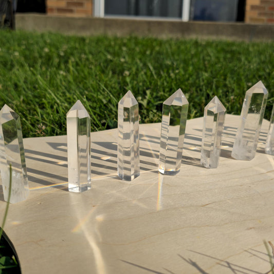 Clear Quartz Crystal Tower: Natural Healing Stone (30g-60g