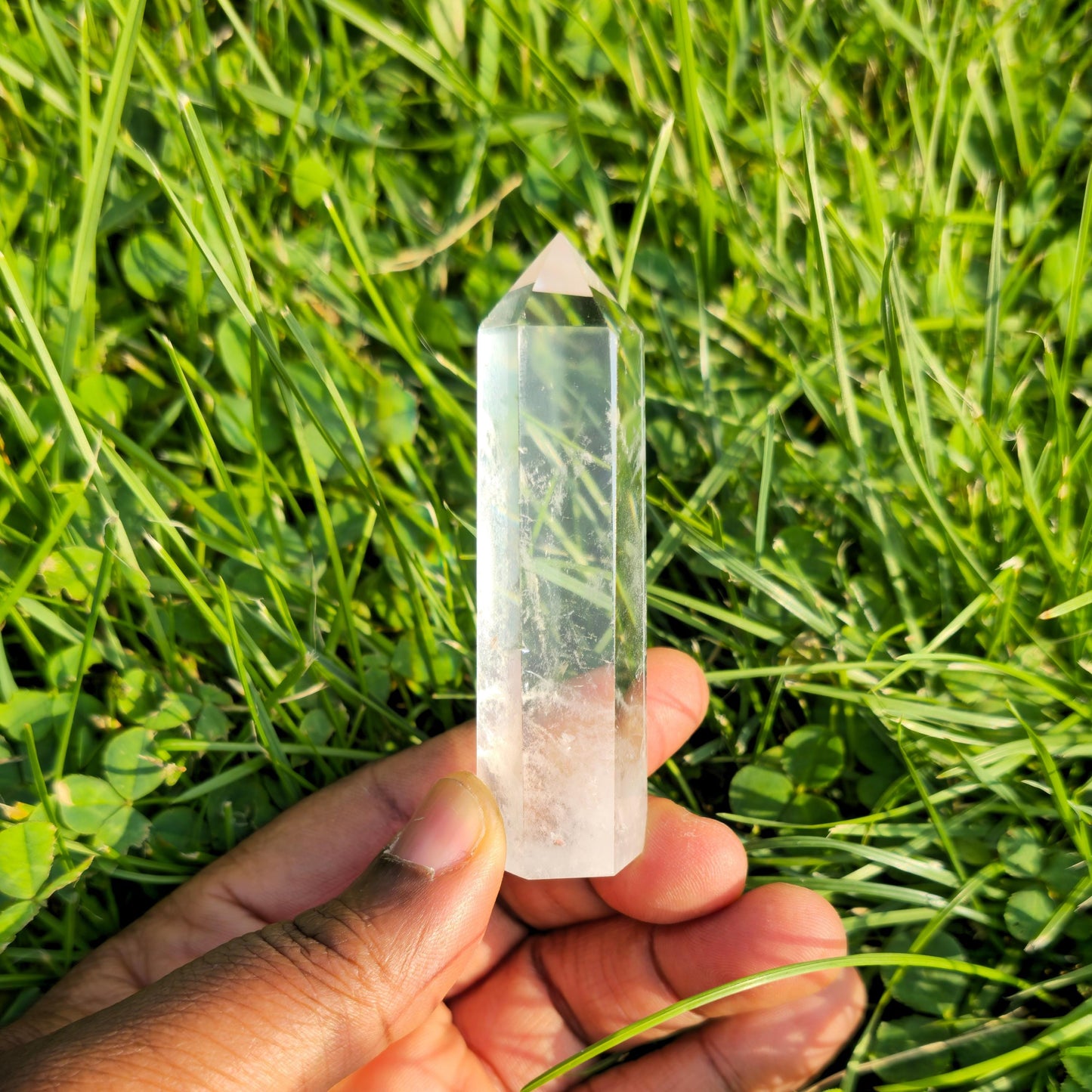 Clear Quartz Crystal Tower: Natural Healing Stone (30g-60g