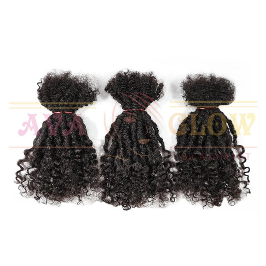 Handmade Textured Human Hair Dreadlock Extensions: Lisa Locs 0.8cm
