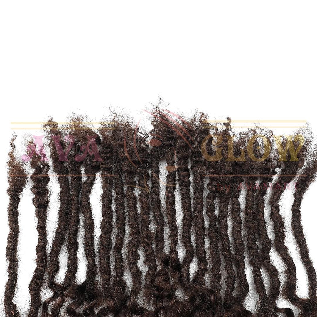 Handmade Textured Human Hair Dreadlock Extensions: Lisa Locs 0.8cm