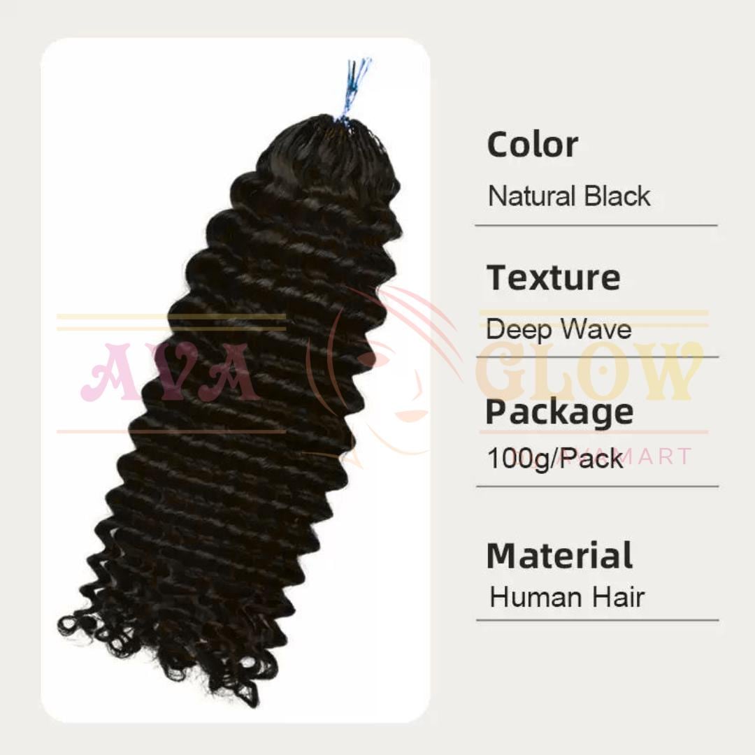 Crochet Human Hair Bundles for Braiding, Curly hair, Deep wave, Pixie Curly, Burmese, Kinki Curly hair extensions 100g 12 to 30 inches