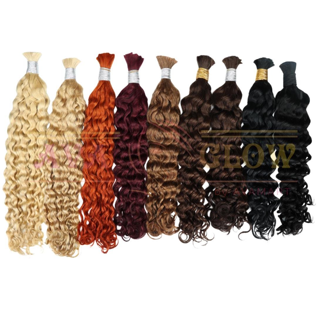 Boho Curls Human Hair Bundles for Braiding, Curly hair for Locs, Deep wave, Pixie Curly, Burmese,Kinki Curly hair extensions 12 to 30 inches