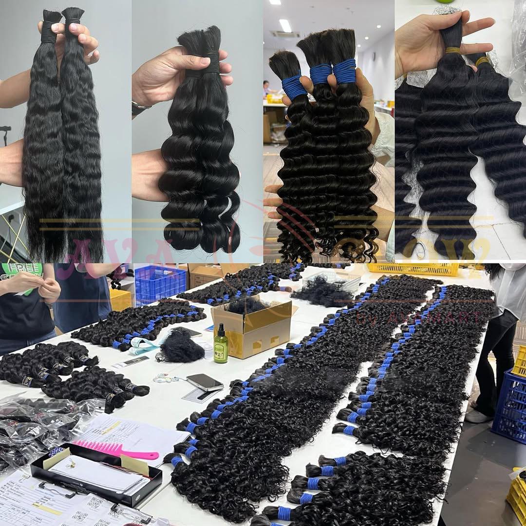 Boho Curls Human Hair Bundles for Braiding, Curly hair for Locs, Deep wave, Pixie Curly, Burmese,Kinki Curly hair extensions 12 to 30 inches