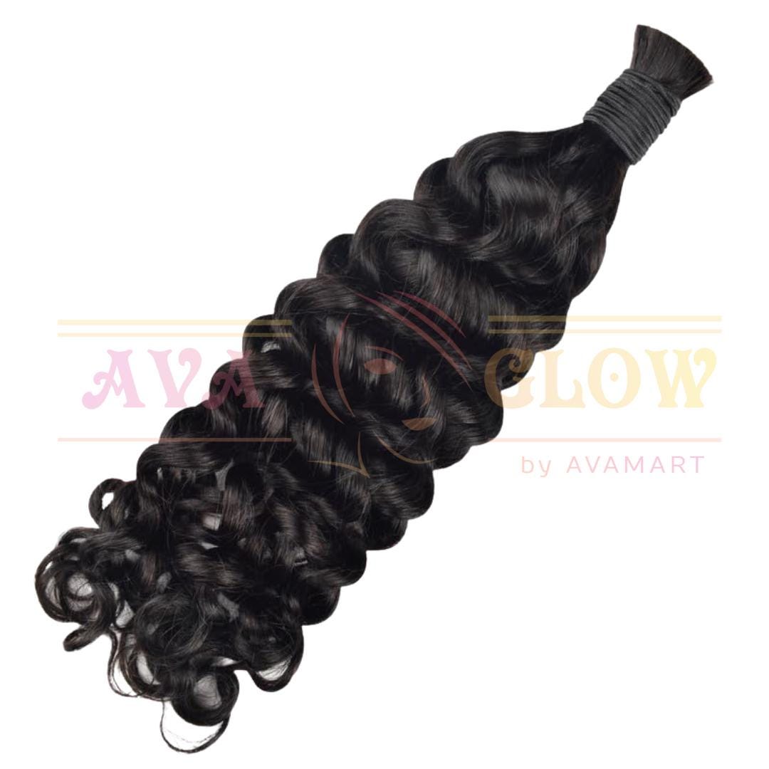 Boho Curls Human Hair Bundles for Braiding, Curly hair for Locs, Deep wave, Pixie Curly, Burmese,Kinki Curly hair extensions 12 to 30 inches