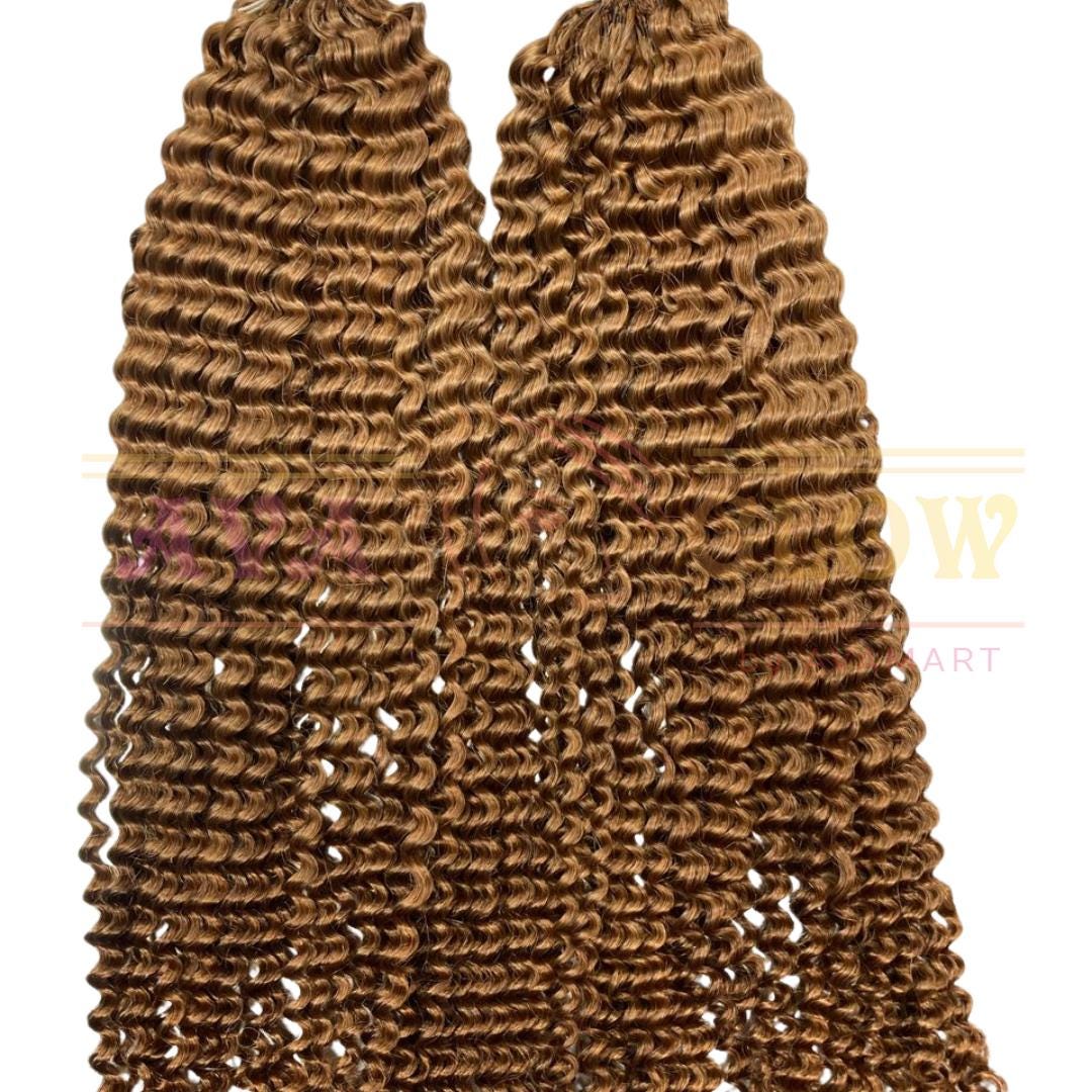 Crochet Human Hair Bundles for Braiding, Curly hair, Deep wave, Pixie Curly, Burmese, Kinki Curly hair extensions 100g 12 to 30 inches