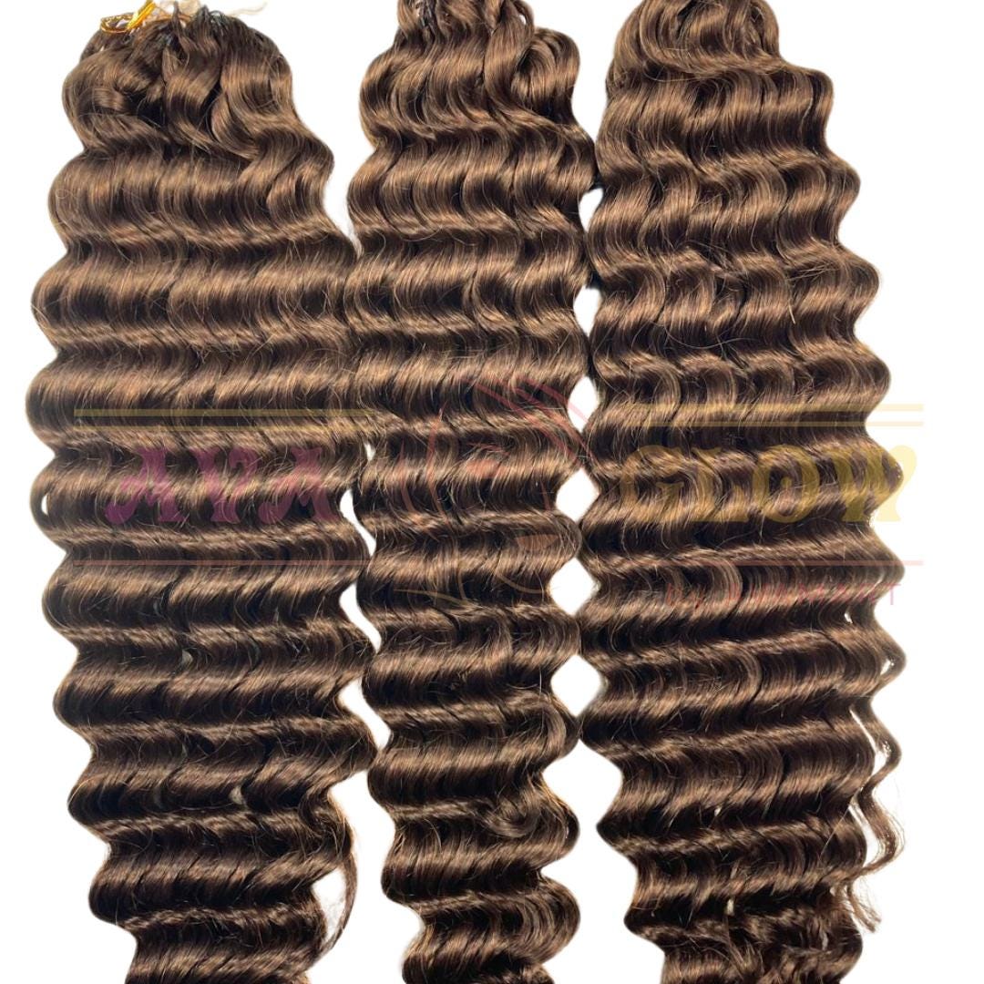 Crochet Human Hair Bundles for Braiding, Curly hair, Deep wave, Pixie Curly, Burmese, Kinki Curly hair extensions 100g 12 to 30 inches