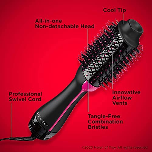 REVLON 1100 Watt 3 Heat 2 Speed Pro Collection One Step Ionic Hair Dryer and Volumizer