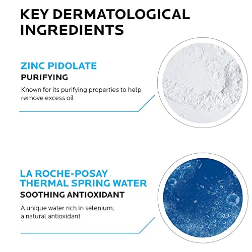 La Roche-Posay Face Wash Cleanser, Effaclar Oily Skin, Acne-Prone Skin Gel, Zinc PCA, Alcohol-Free, Dye-Free, pH Balanced 400ml