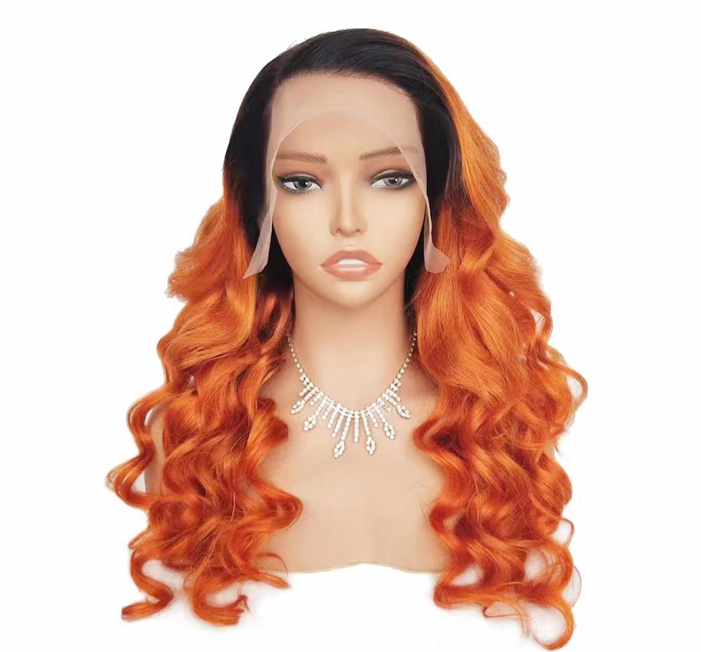 Glueless Human Hair Lace Frontal Loose Wave Pre-Plucked 180% Density Wig