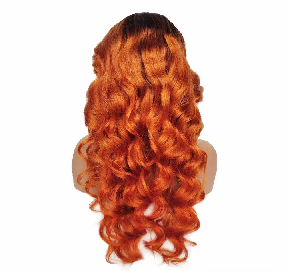 Glueless Human Hair Lace Frontal Loose Wave Pre-Plucked 180% Density Wig