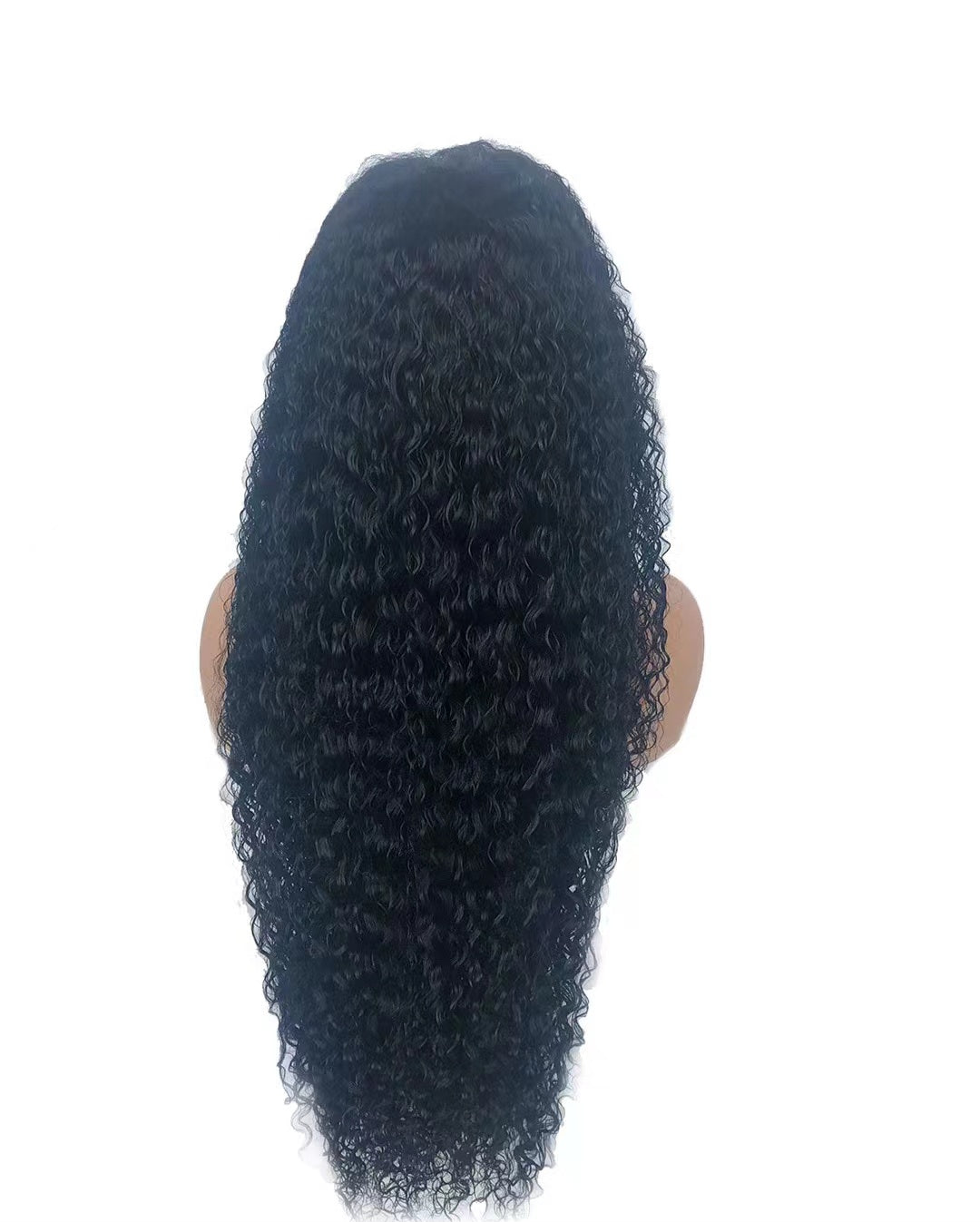 Glueless Human Hair 13*4 Lace Front Jerry Curl Pre-Plucked 180% Density Wig