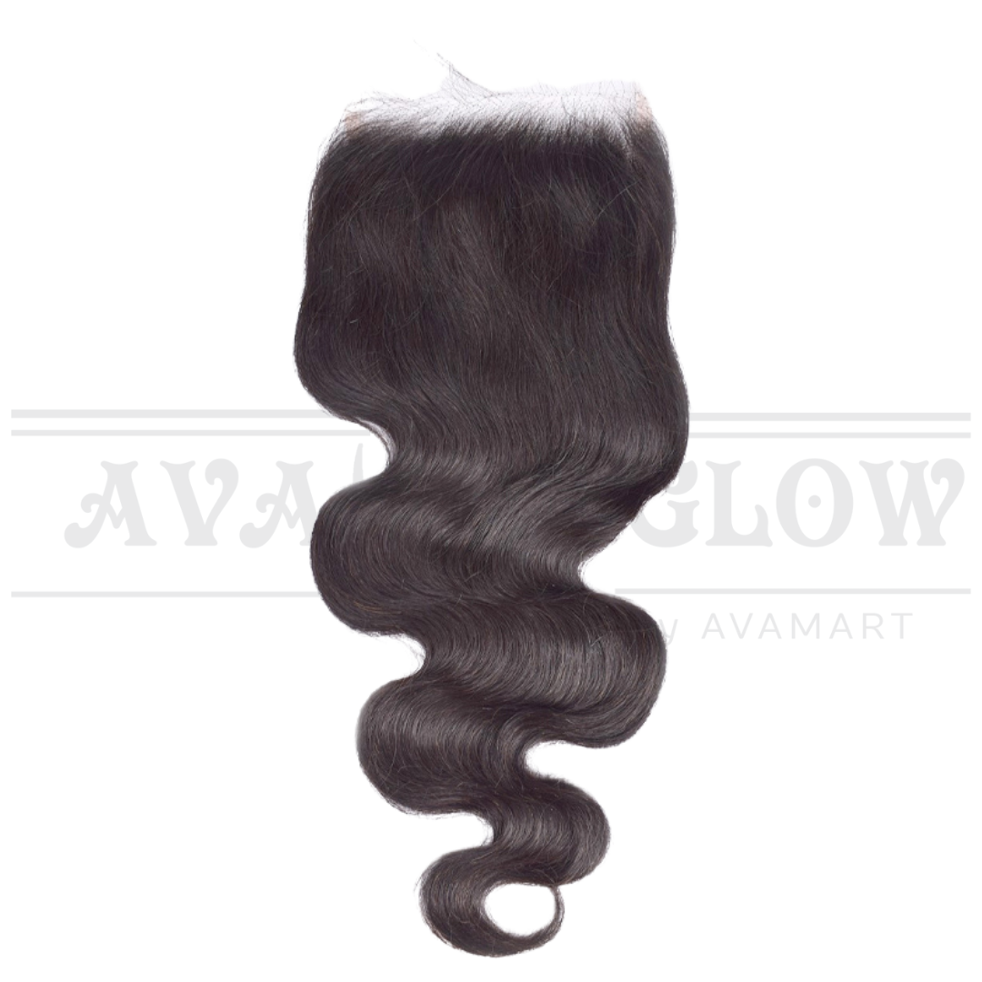 4*4 Body Wave 100% Human Hair Lace Closure