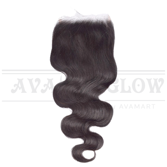 4*4 Body Wave 100% Human Hair Lace Closure