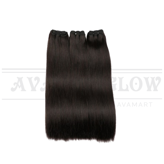 Double Drawn Bone Straight Human Hair