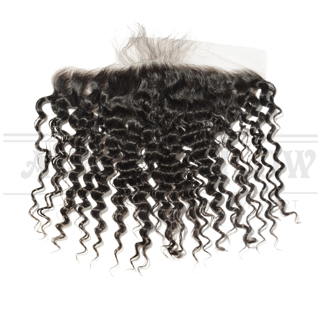 13*4 Deep Wave 100% Human Hair Lace Frontal
