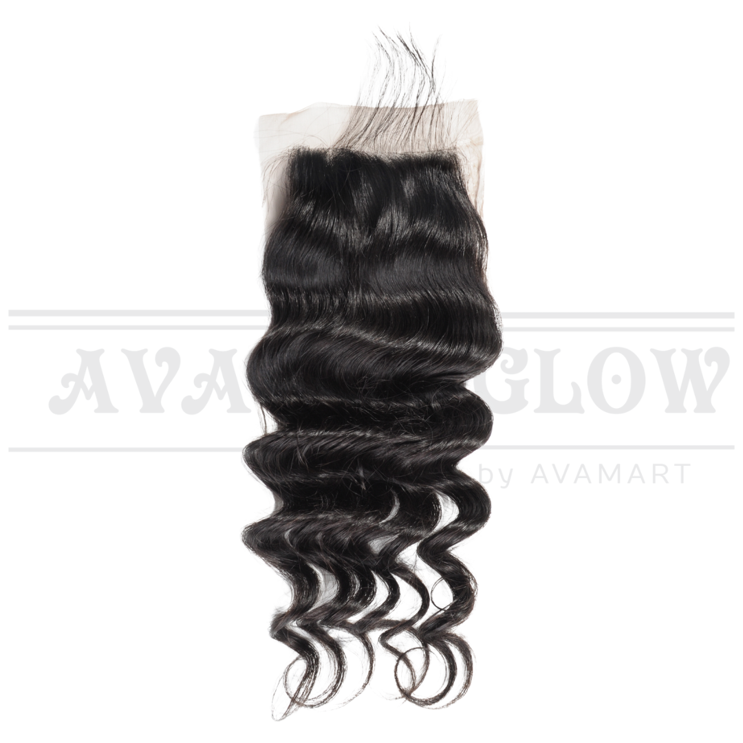 4*4 Loose Wave 100% Human Hair Lace Closure