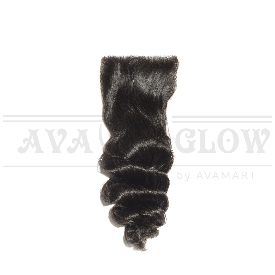 4*4 Loose Wave 100% Human Hair Lace Closure