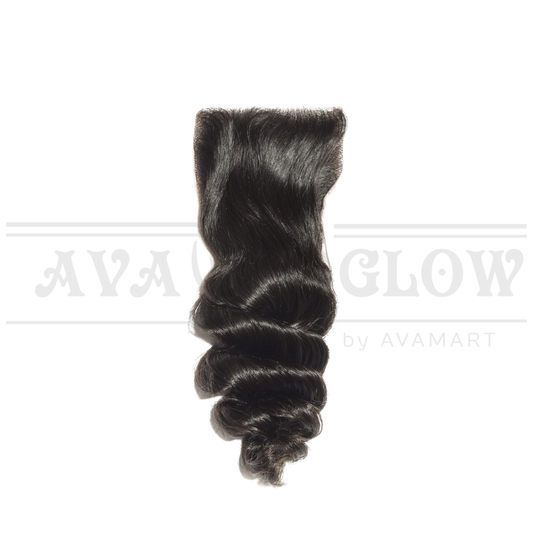 4*4 Loose Wave 100% Human Hair Lace Closure