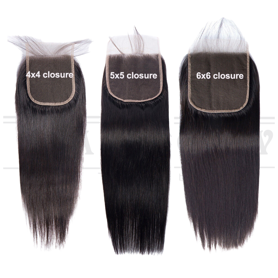 4*4 Straight 100% Human Hair Lace Closure