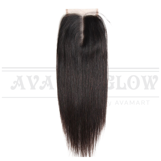 4*4 Straight 100% Human Hair Lace Closure